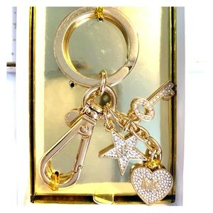 Michael Kors Pave Charm Keychain